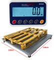 Waga magazynowa paletowa 1,2x1,2 m 3T LCD – solidna konstrukcja do ważenia palet 3000 kg