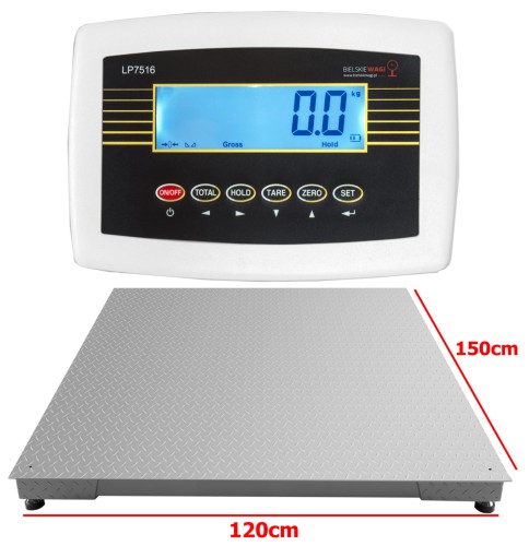 Waga platformowa 1,2x1,5 m do palet – nośność 1,5T, precyzyjna i wytrzymała konstrukcja do magazynu lub hali.