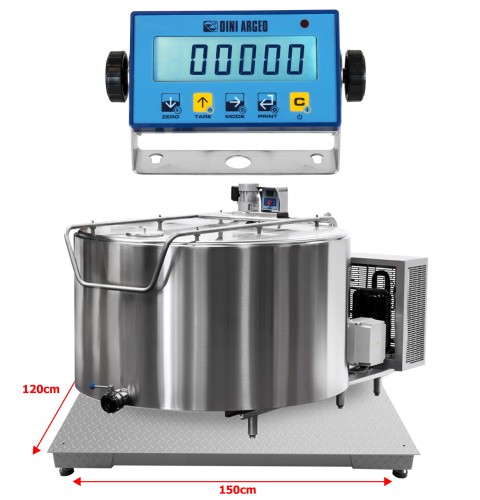 Waga platformowa 1,2x1,5 m 3T z legalizacją – do zbiorników z mlekiem dla gospodarstw rolnych