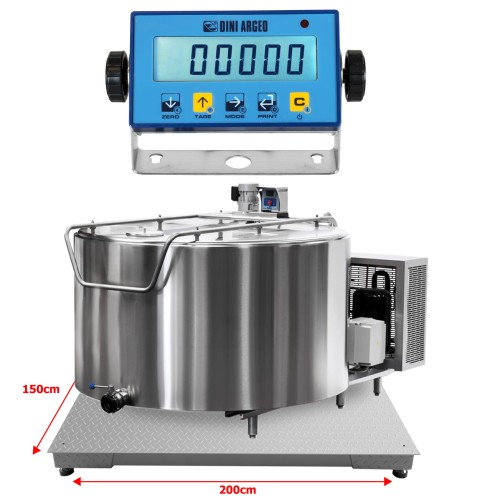 Waga platformowa 1,5x2,0 m 3T z legalizacją – pod zbiornik mleka w gospodarstwie rolnym