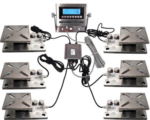 Waga pod zbiornik 22t – 6 czujników stal nierdzewna do dużych silosów