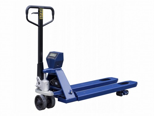 Wózek paletowy z wagą